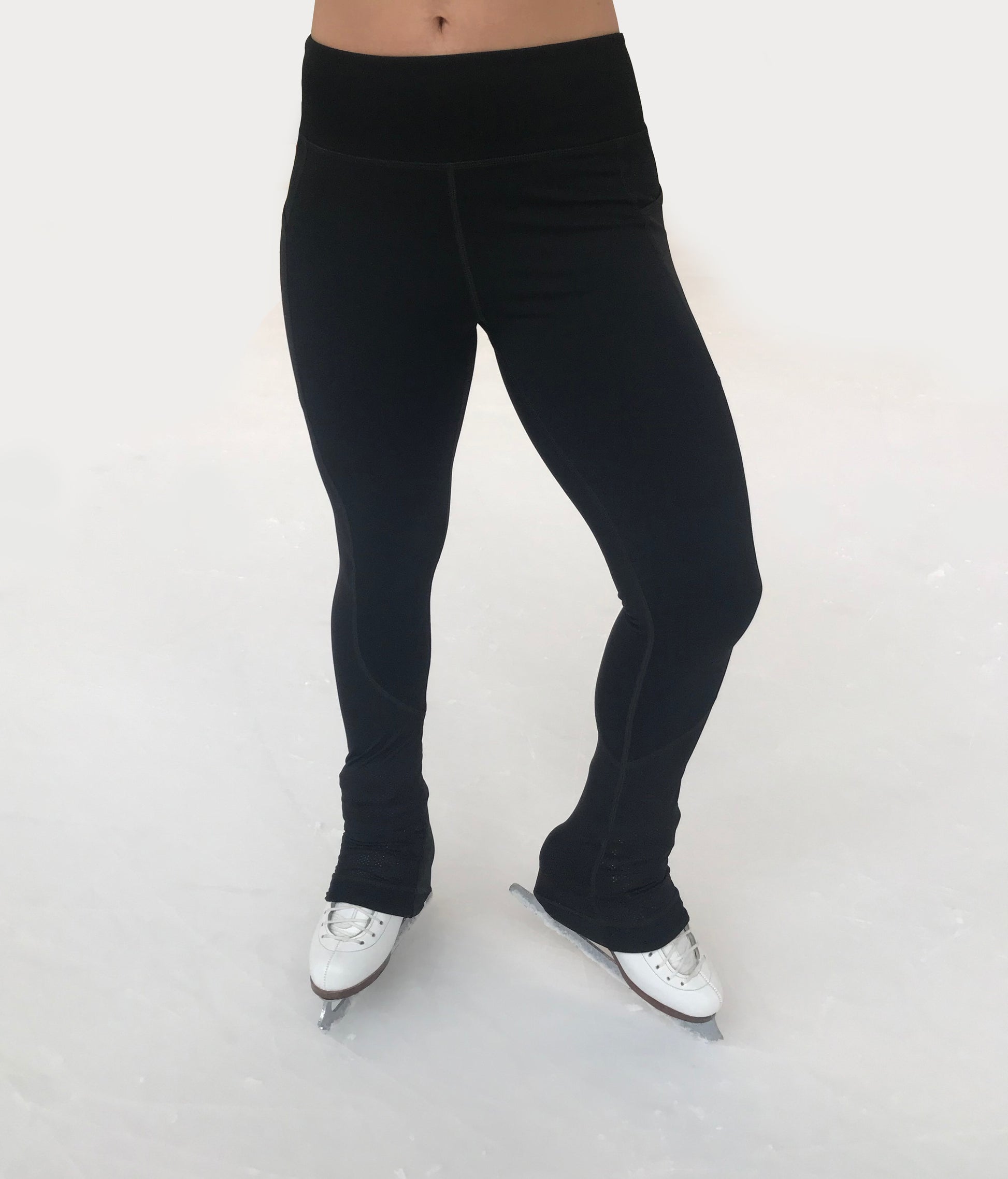 Figure Skating Workout Leggings , Ice Outfit, Training Black Pants for  Girls, Luxury Figure Skating Leggings 