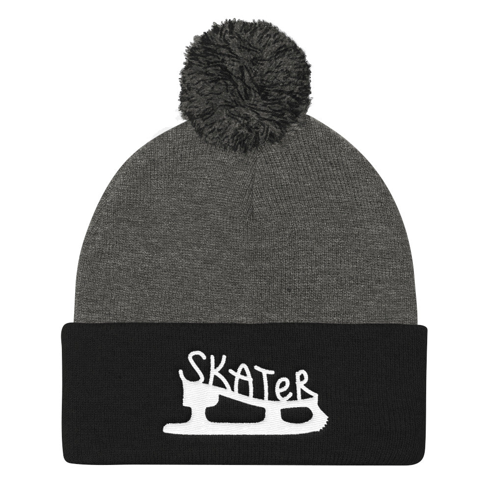 DIASPORA SKATEBOARDS [DEESP POMPOM BEANIE] (GREY)